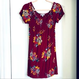 Patrons of Peace BOHO red floral dress